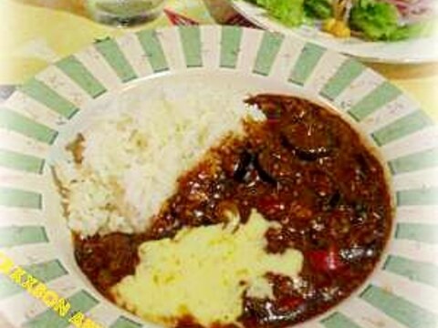 ☆★チーズがとろり♪茄子と挽き肉のカレー★☆